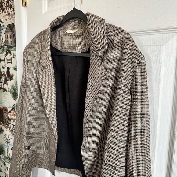 Plaid Rhinestone Blazer - Picture 2 of 3